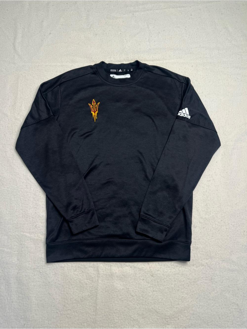 Adidas NCAA PAC 12 Arizona State Sun Devils  Team Issue Long Sleeve Shirt Mens M